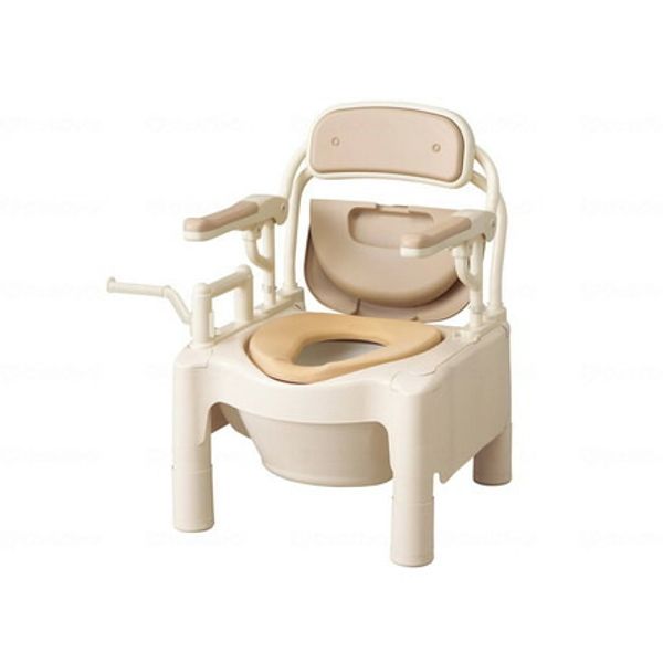 Aronkasei FX CP Flip-up Soft Toilet Seat Transfer Type Beige 870082 (Cash on delivery not available)