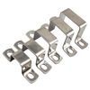 Faspiroty 6Pcs M50x50 Stainless Steel Square Pipe Clamps