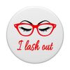 Makeup Lash Eyelash Eyelashes Sun Glasses Red White PopSockets Standard PopGrip