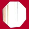 Servewell Octagon Wall Mirror - 12 x 12 cm