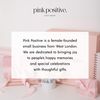 Pink Positive Double Ring Holder Ring Box in Pink Velvet Ring Box