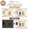 Iris Ohyama SCL-75LMS-LGP Small Ceiling Light, Light Guide Panel, 750 lm, With Motion Sensor, Light Bulb Color