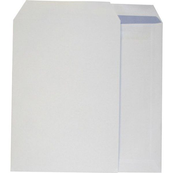 REALPACK® 25 x C4/A4 White Envelopes - Plain Self Seal White Envelopes SS 90gsm