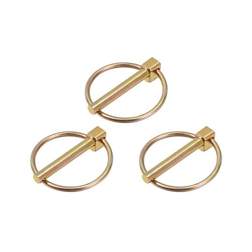 sourcing map Linch Pin with Ring - 6mm x 43mm Trailer Pins Assortment Kit for Boat Kayak Canoe Trailer Tractor Trolley Horsebox 3Pcs