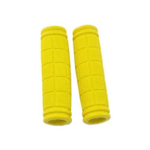 2 PCS Fluorescent Yellow Lock-on Bicycle Handlebar Grip Bar