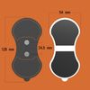 MIUTARMINI Wireless TENS Machine Pads,12 Pack TENS Unit Replacement Pads