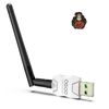 Class 1 Long Range Bluetooth Adapter for PC, QGOO USB Bluetooth Adapter for PC 5.3+EDR, Bluetooth Dongle Bluetooth Receiver Support Windows10/8.1/8/7（white-097）