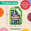 Iridescent Bubble Solution Refill 33 OZ | Non-Toxic Pre-Mix Bubble Refill Solution No Mixing or Measuring Required | Bubbles for Kids | Bubbles Bulk | Bubble Machine Solution | Giant Bubbles (33 OZ)
