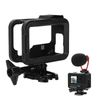 Action Camera Cage Protective Case Anti‑Fall Frame Housing with Cold Shoe Mount for 9