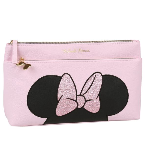Topolino Trousse rosa a cerniera 33x19x5 cm