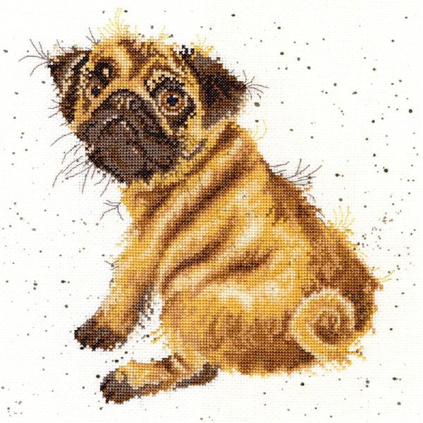Bothy Threads Cross Stitch Kit - Wrendale Designs - Pug