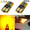 LED Yellow Front Sidemarker Light Bulb Pair For Pathfinder Frontier Pickup Truck