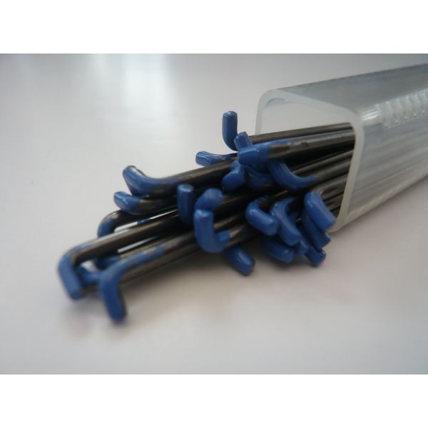Heidifeathers 40G Twisted/Spiral Needle -10 Needles (Light Blue tip)