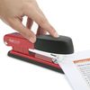 Rapesco R53500R2 Bowfin Half Strip Stapler, 25 Sheet Capacity, Red