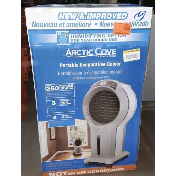 ARCTIC COVE 350 CFM 4 Spd Portable Evaporative Cooler 175 sq. ft. NOB TESTED!!