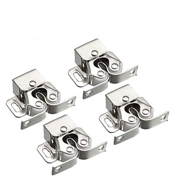 4 x Roller Catch Cupboard Cabinet Door Latch Twin Double Catches Caravan Boat