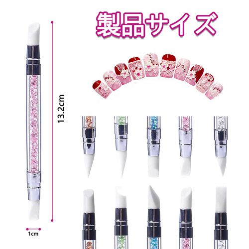 LIKENNY Nail Brush, Gel Nail Brush, Nail Art Brush Set, Color Gel Nails, Cute Gel Brush, Dot Pen Included, Gel Nail Painting Brush, Self Nail Beginner Set, Sequential Practice (Double Headed)