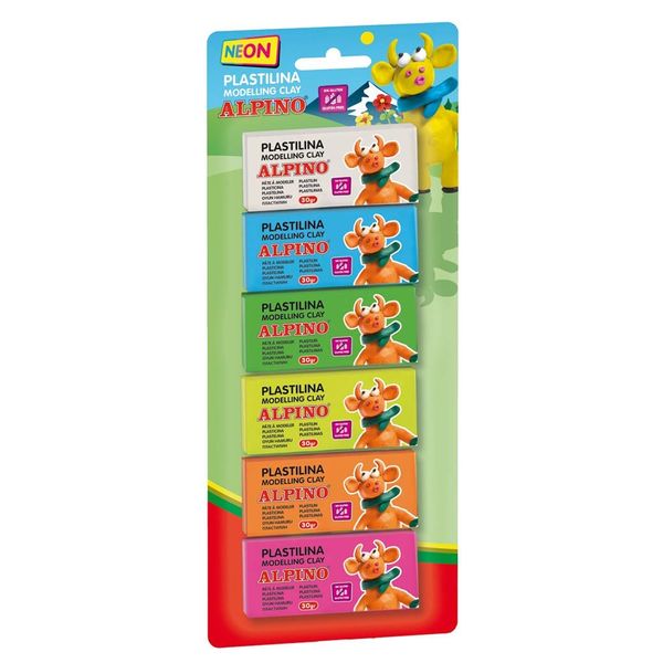Alpino dp000936 - Blister Pack of 6 Clay