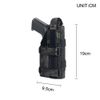 EXCELLENT ELITE SPANKER Pistol Universal Adjustable for Holster G17 G18 G19 G26 G34 M1911 XD-45acp CZ P-10C (Multicam-Black)