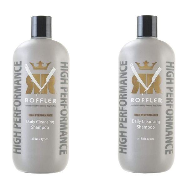 Roffler 2 PC High Performance Daily Cleansing Shampoo 12oz COMBO