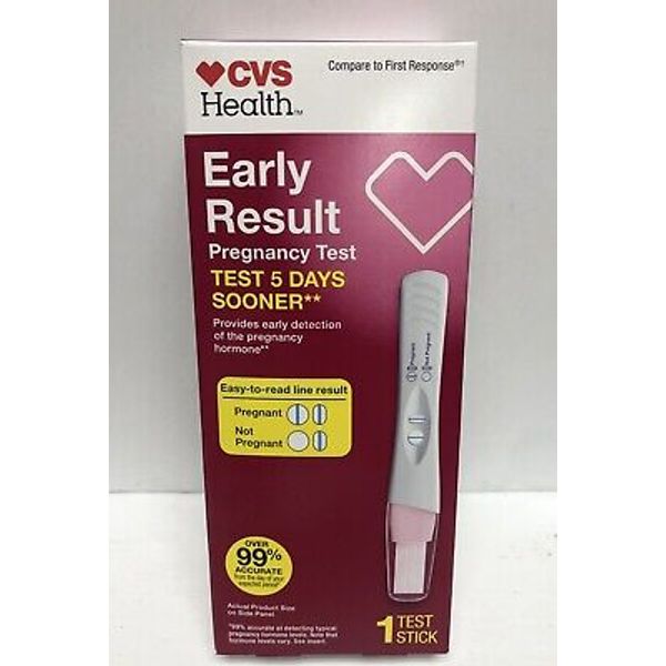 CVS Early Result Pregnancy Test ,1 TEST STICK, EXP 2/28/2025