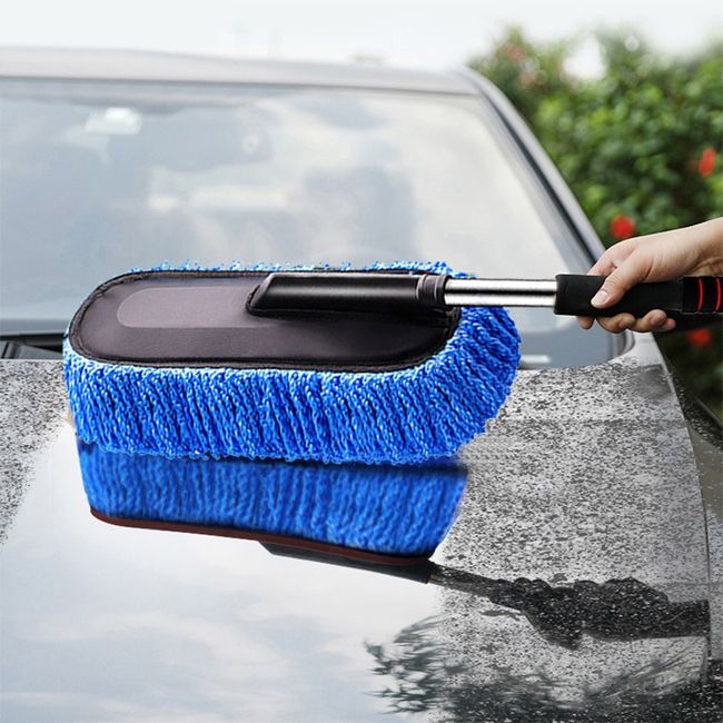 Microfiber Brushes Fan Cleaning Long Handled Car Clean Tool Wax