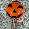 Halloween Solar Pathway Stake Lights Skull Pumpkin Eye 6 Pack 14" NEW