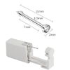 Self NOSE Piercing Gun Kits inside Piercing Rings Disposable Safety 1/100 With Moment Tool With Ring Stud Pierce Kit SS201 (1 Pack)