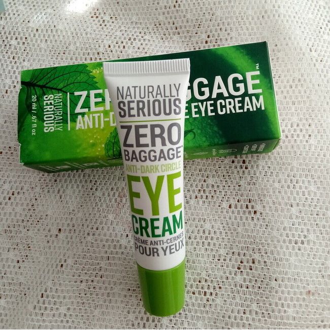 Naturally Serious Zero Baggage Anti-Dark Circle Eye Cream 20 ml / .67 fl oz NIB