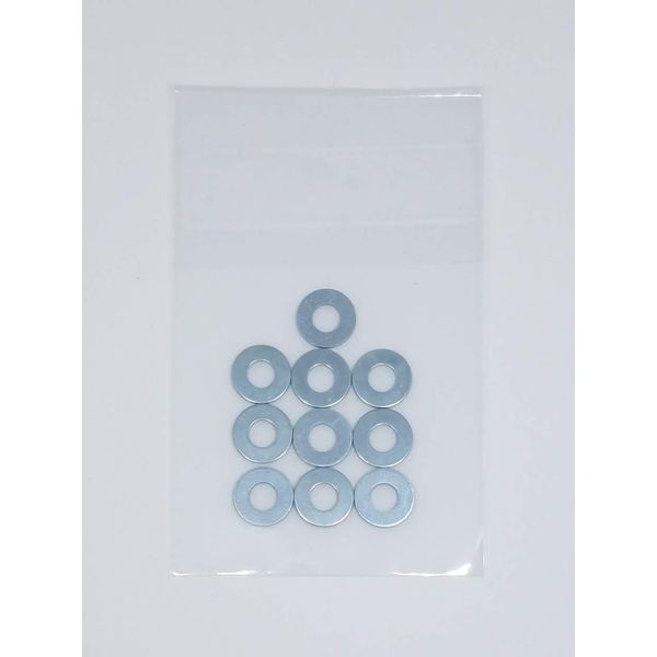 M4 Flat Washers (Flat Washers) Uniqlo Plating, 10 Pieces