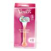 Gillette Venus Extra Smooth Pink Razor Handle + 2 Blade Refill Cartridges New