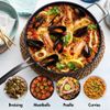 Blu. Cookware 12.6” Induction Frying Pan, Non-Toxic, Durable Non-Stick Ceramic,
