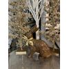 FAUX CHOCOLATE EASTER BUNNY RABBIT STATUE FIGURINE TABLETOP DECOR 10”