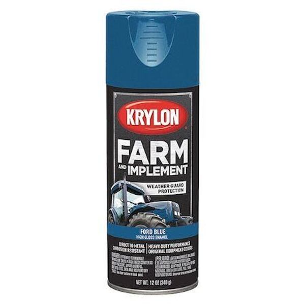 Krylon K01936008 Spray Paint, Ford Blue, High-Gloss, 12 Oz