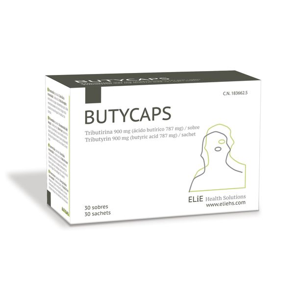 Butycaps - Tributyrin 900 mg - Butyric Acid 787 mg per Sachet - 30 Sachets