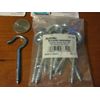 Lot Ceiling Hooks: 10 True Value Hardware 2 &9/16in hooks & 4 Liberty 3 in hooks
