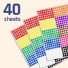 16000 Pack - 8mm Coloured Dot Stickers Sticky Labels - 10 Colours