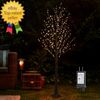 7FT 600L Lighted Twig Tree Including Twinkle Lights LED Birch Tree with Timer fo