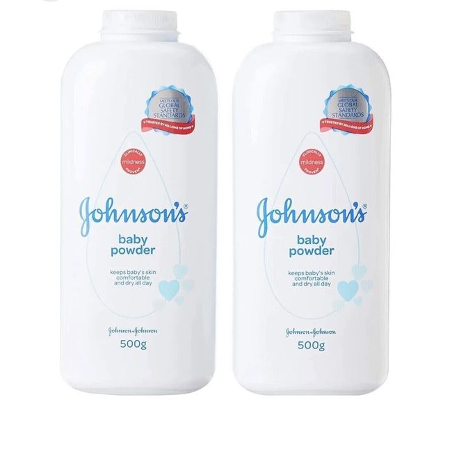 Johnson's Baby Powder Original TALC 500g / 17.6 oz (Pack of 2)