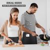 2 Pack Black Waist Apron with Pockets for Home, Kitchen, Restaurant Work
