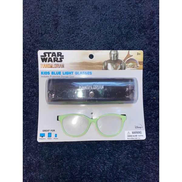 Star Wars The Mandalorian Kids Blue Light Glasses + Protective Storage Case