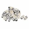 sourcing map 20pcs 5mm LED Lamp Holder Light Bulb Socket Plastic Chrome Plated for Light-emitting Diode Lighting