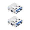 Create idea 2Pcs Console USB Port Connector Replacement Compatible with PS5 Game Console USB Charging Port Electrical Accessories Metal