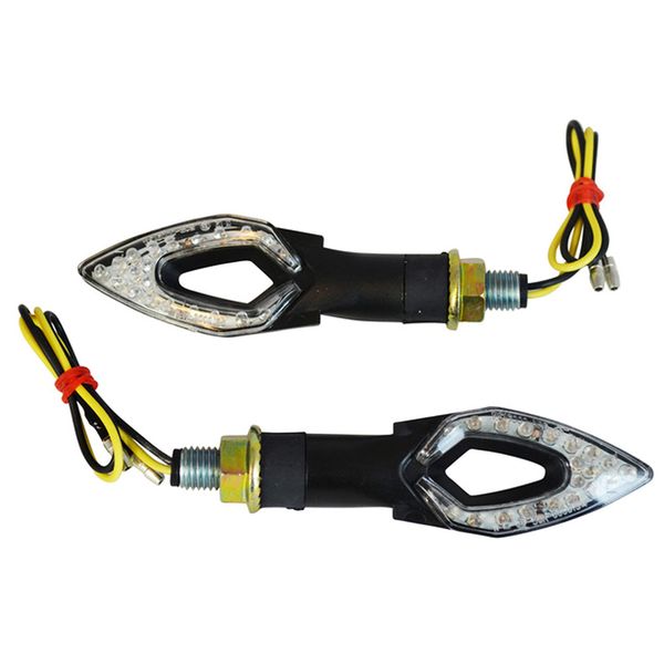 Alchemy Parts Black LED Indicators E Marked Universal Fit for Most Motorcycles