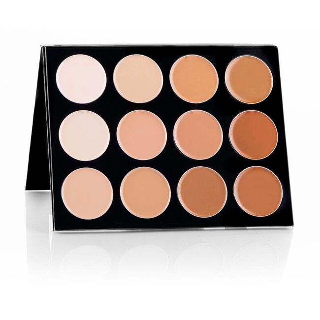 Celebre Pro HD Cream Foundation 12 Color Contour Highlight Palette model makeup