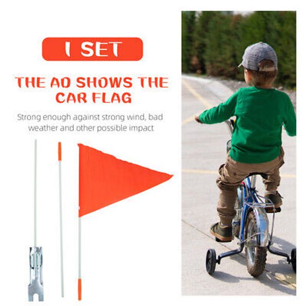 Bike Trailer Safety Flag Adjustable Safety Flag Flag Mounting Pole