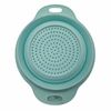 Collapsible Colander – Pastel Assorted Colours – Space-Saving Folding Strainer for Kitchen, Camping & Caravanning – 23.5cm Diameter – PP & TPR (Green)
