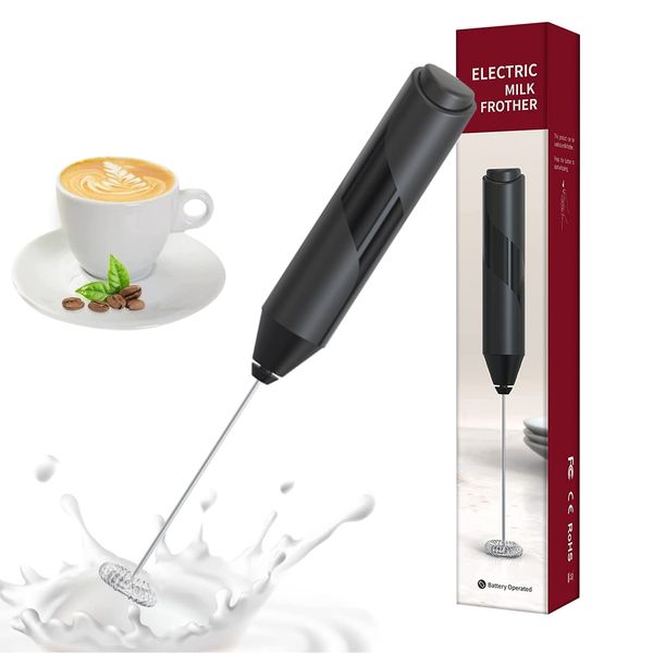 Milk Frotherr,Coffee frother, Handheld Milk frother Coffee Frother Whisk Drink Mixer Electric Milk Frother for Cappuccino Lattes, Milk Coffee