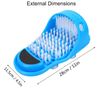 MIKIMIQI Magic Feet Cleaner Brush Simple Foot Scrubber Feet Shower Spa Easy Feet Cleaning Slipper Exfoliating Foot Massager Brush for Unisex Adults, 1 Pack