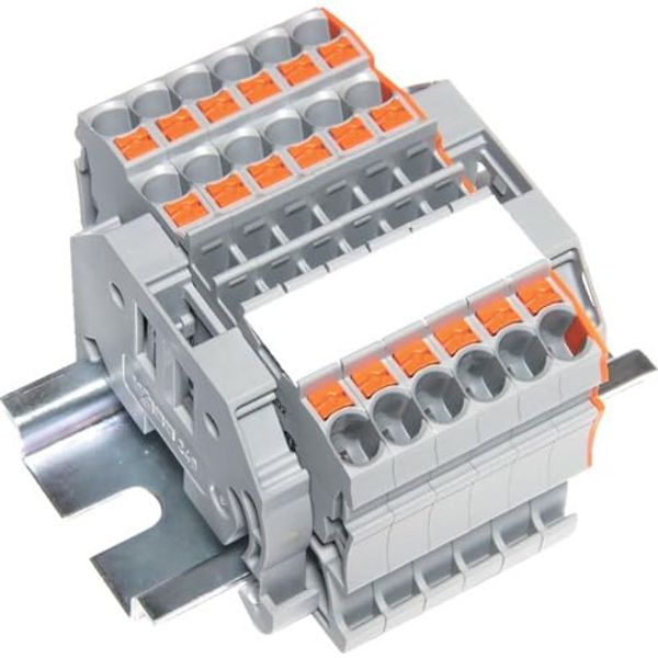 SPTB24A36P Spring Terminal Block 3-Wire 6-Pole Wire Size 0.25-2.5